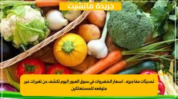 تحديثات مفاجئة.. أسعار الخضروات في سوق العبور اليوم تكشف عن تغيرات غير متوقعة للمستهلكين 1